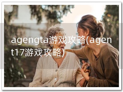 agengta游戏攻略(agent17游戏攻略)